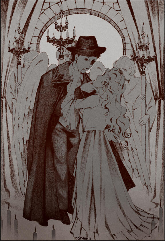 Phantom of the opera - lineart ver Phantom of the opera - lineart ver